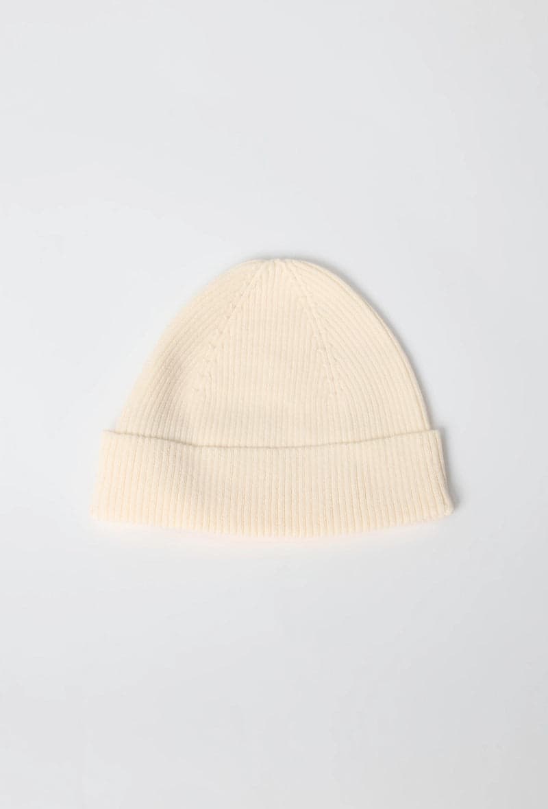 Brolazi Fine Rib Beanie Crème