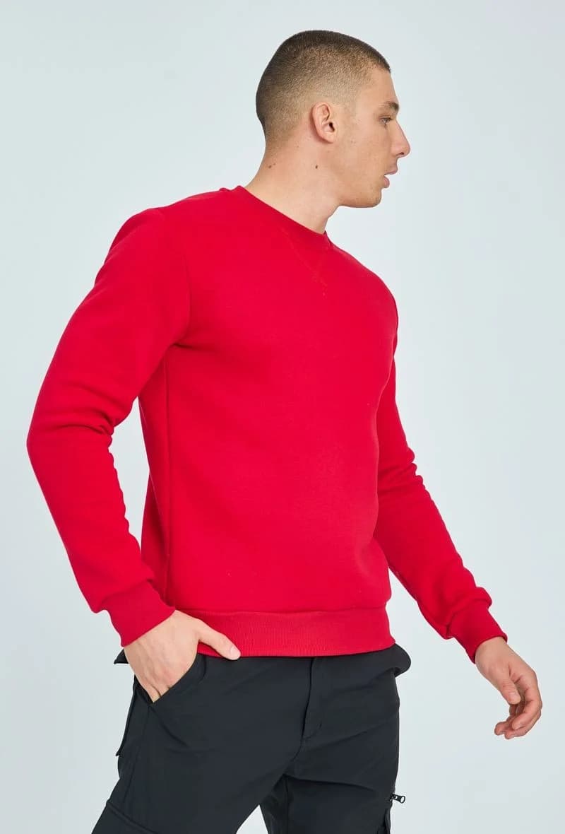 Brolazi V-Stitch Sweater Rood