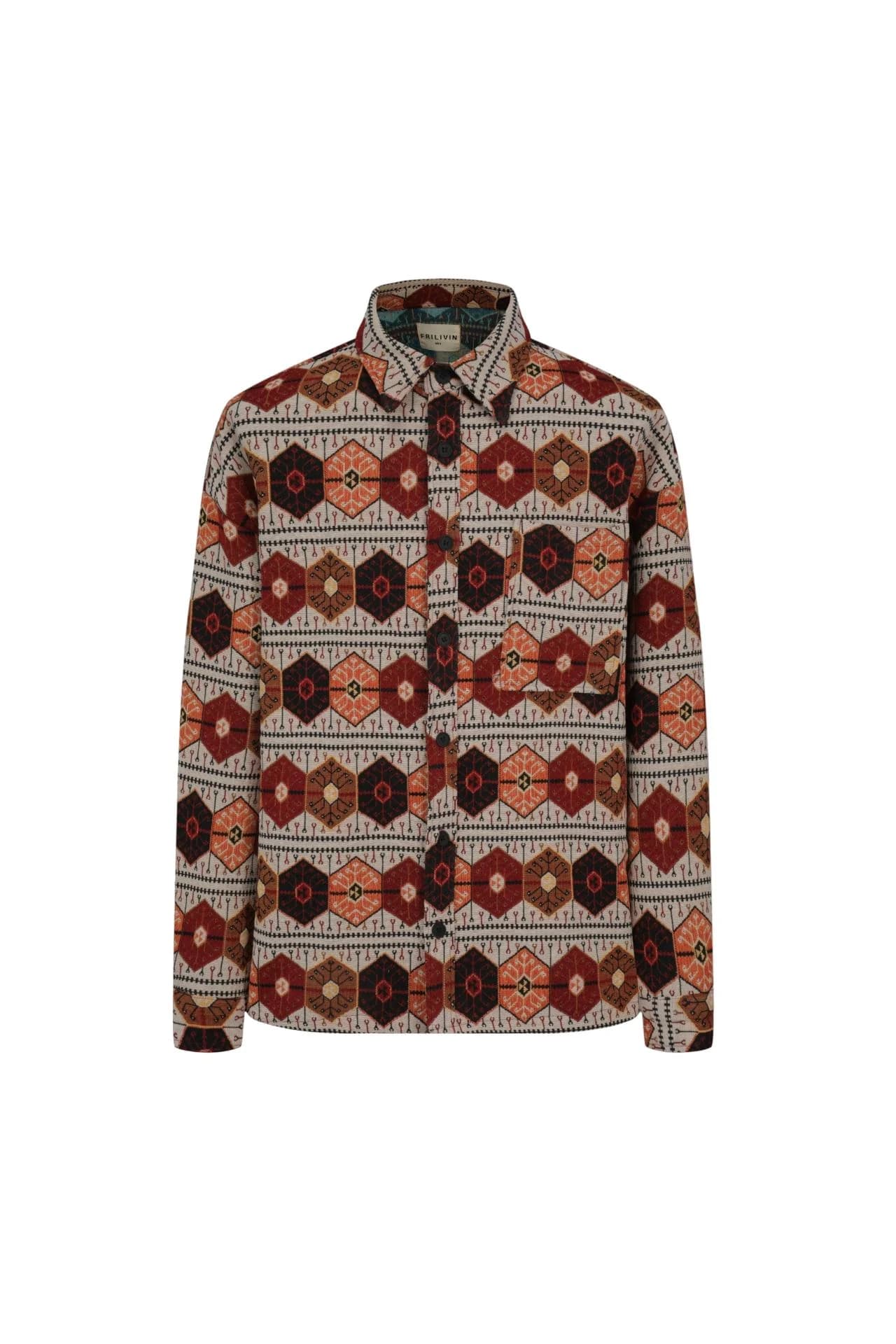 Brolazi Kilim Overshirt Terracotta