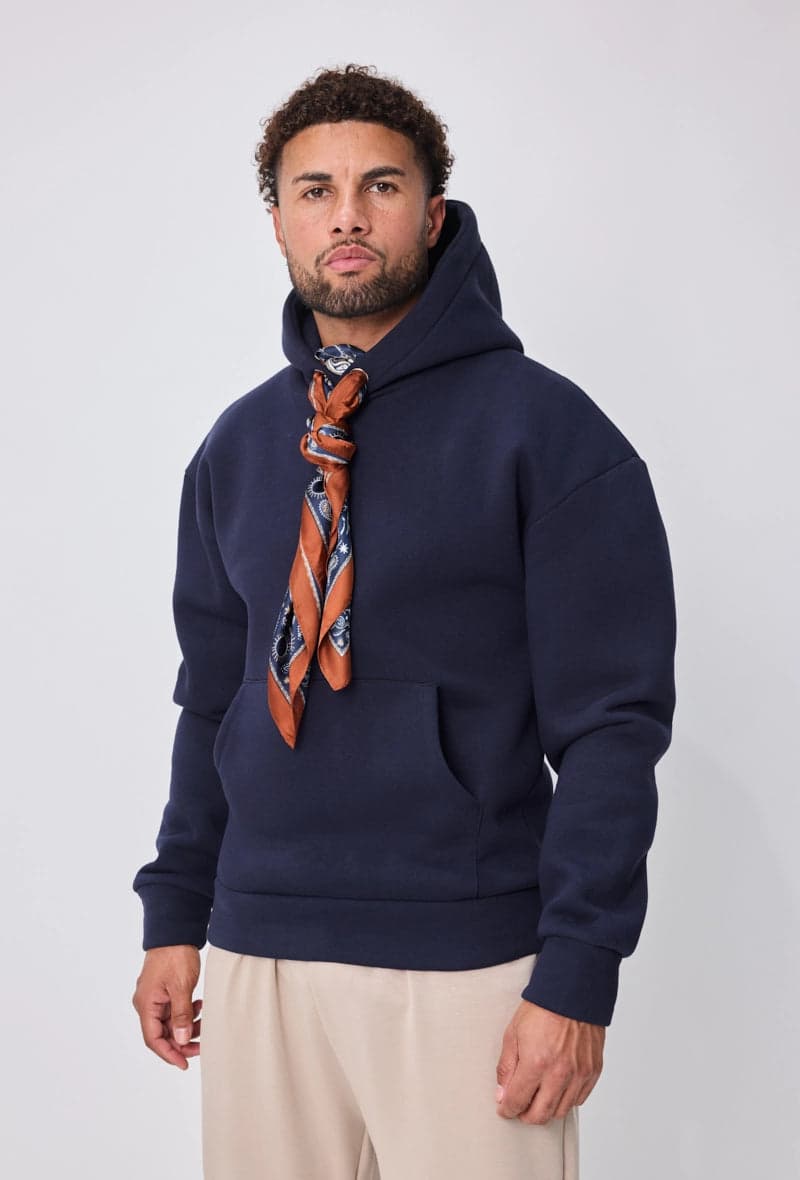 Brolazi Oversized Hoodie Navy